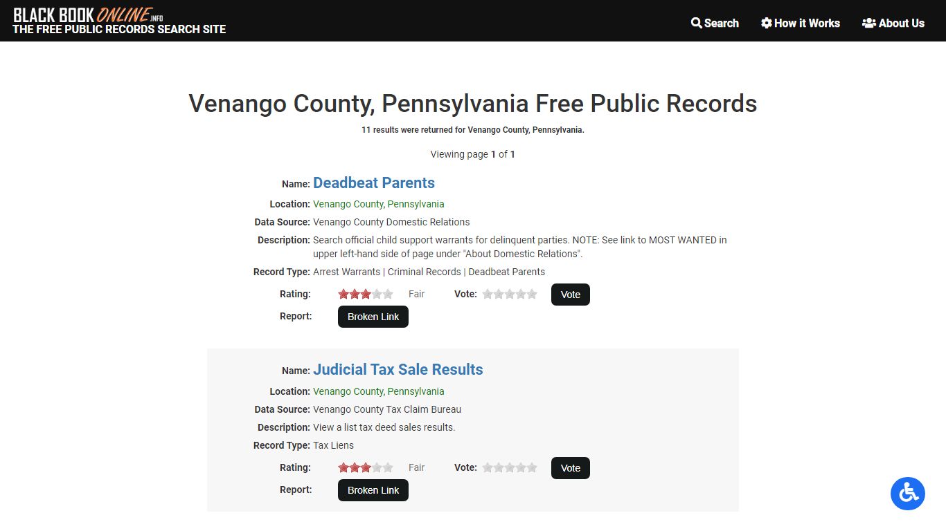 Venango County, PA Free Public Records | Criminal Records ...