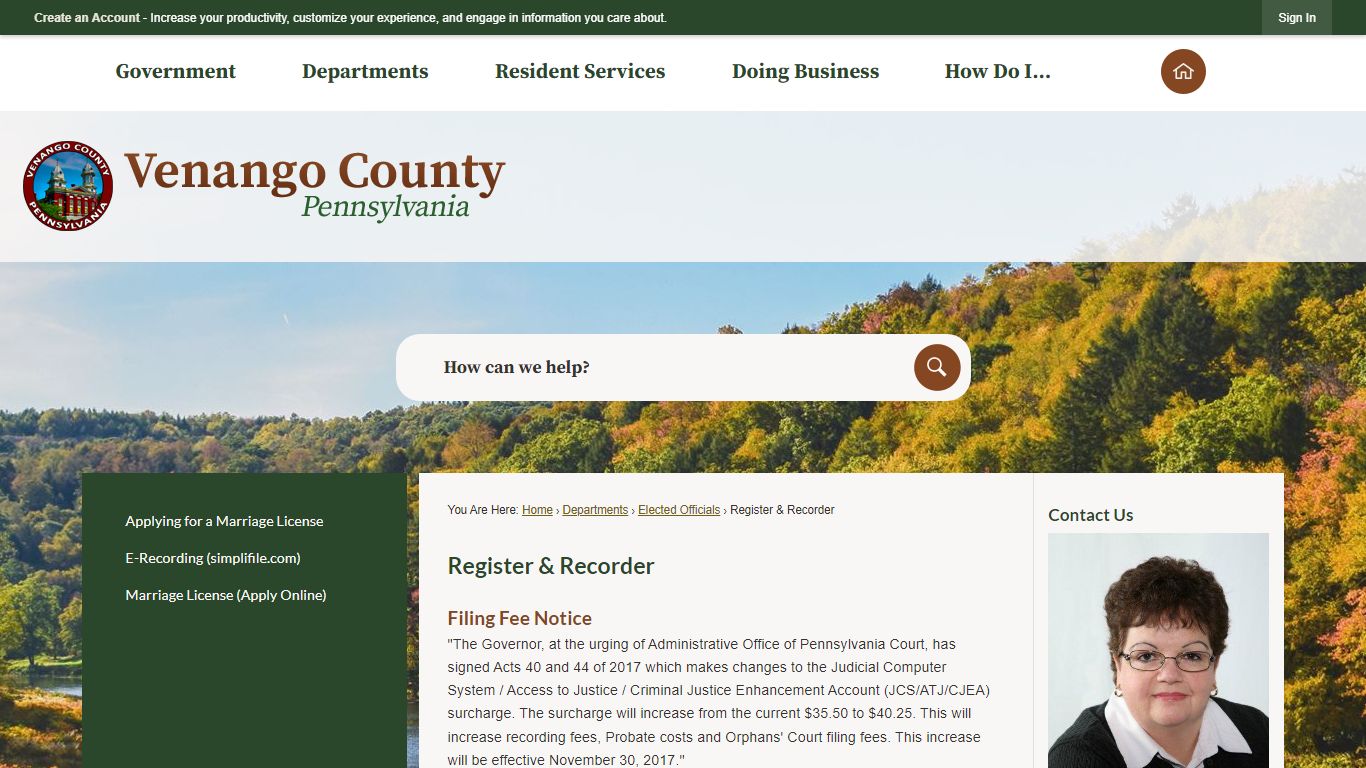 Register & Recorder | Venango County, PA